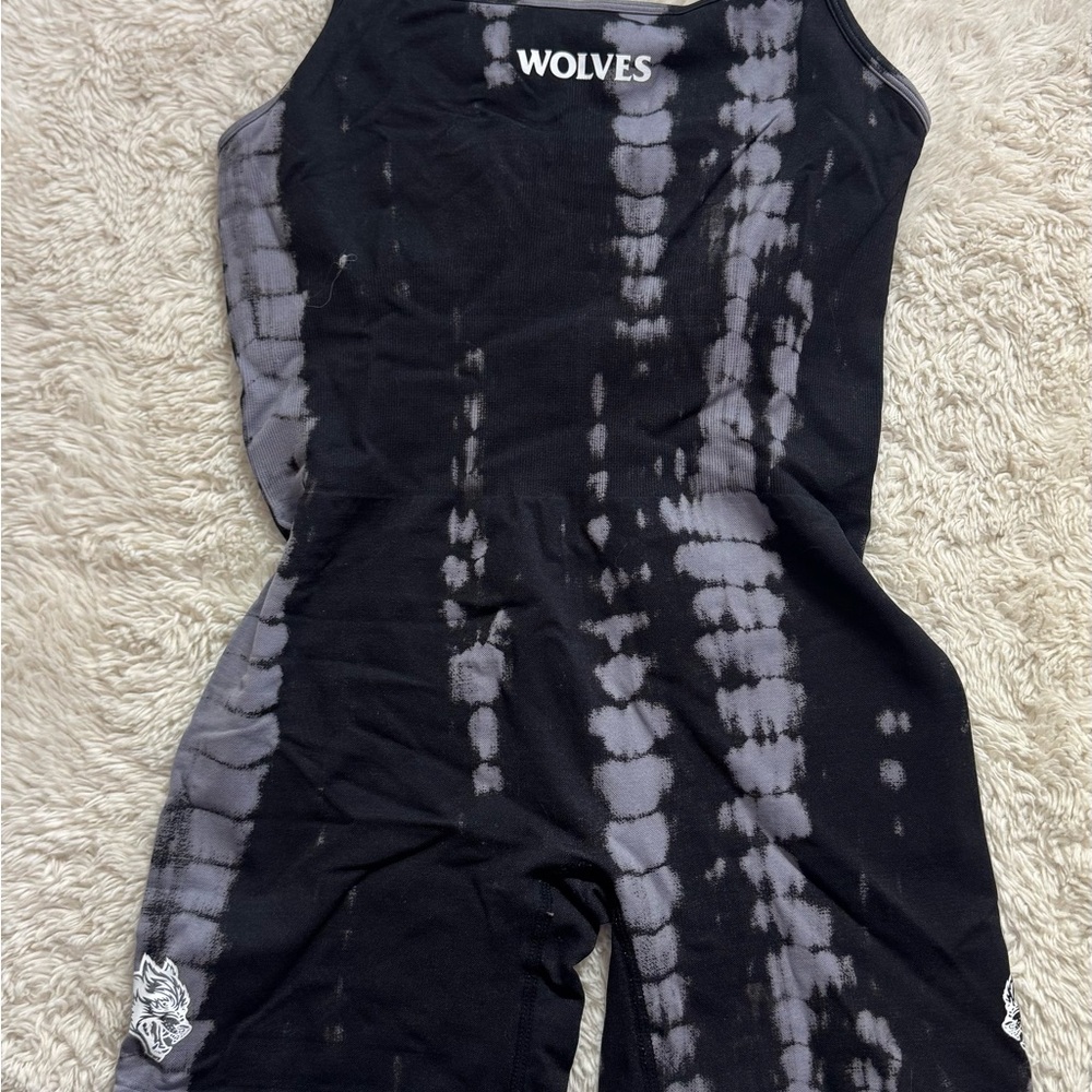 Darc Sport Black and Gray Jumpsuit with Tie-Dye Effect